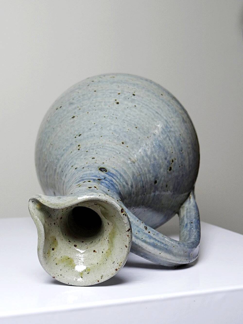 Small carafe, pitcher in vintage hand-turned Migeon La Borne Cher stoneware