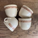 Lot de 4 tasses à café en grès