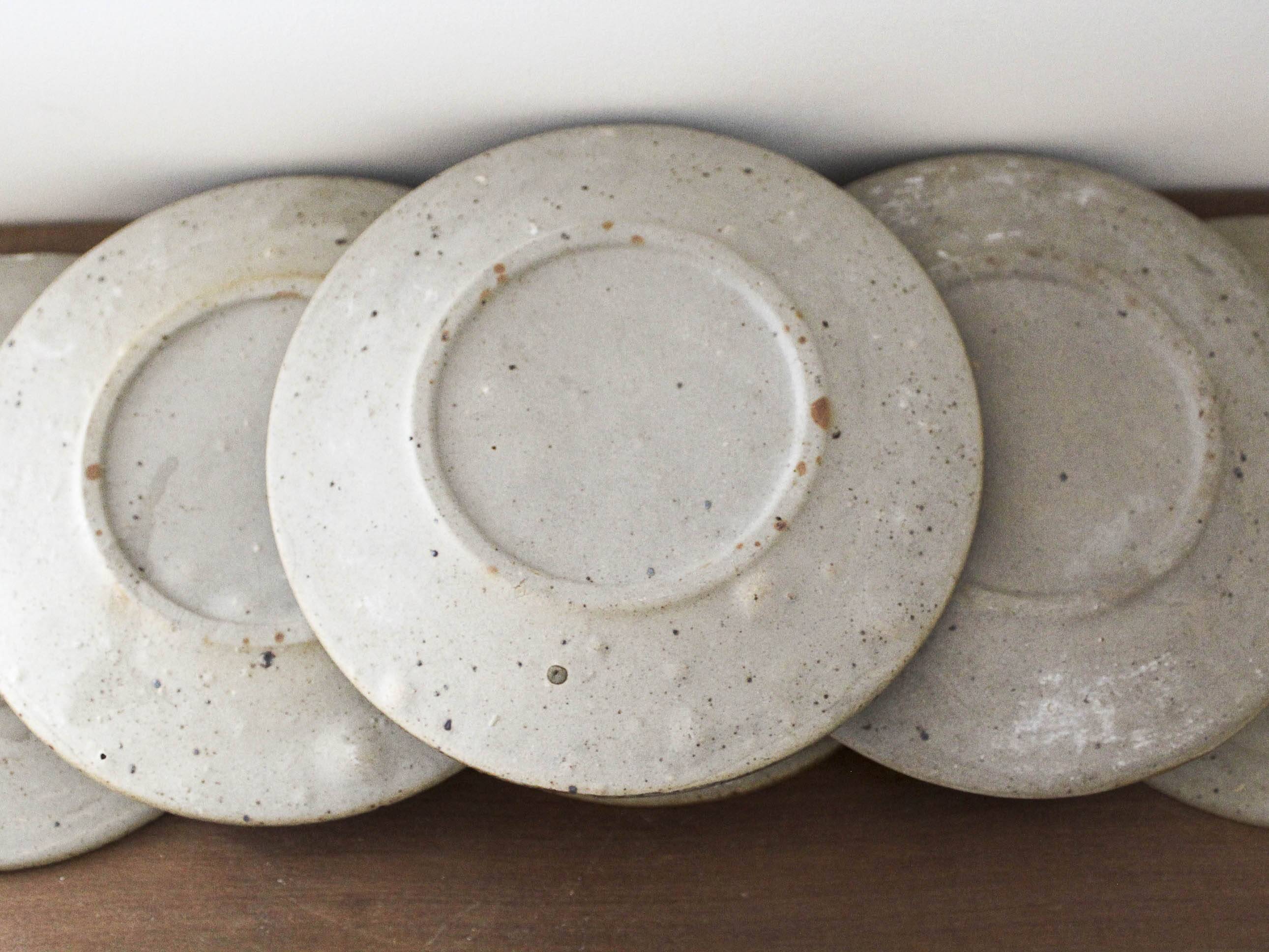 6 pyrite stoneware dessert plates