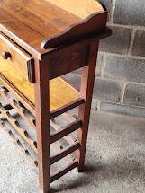 1960 Meuble pitchpin /18 btles H 112 x L88 cm