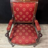 Pair of Empire armchairs in mahogany
