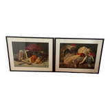 Lot de 2 nature morte