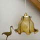 Suspension lamp xxl vintage glass clichy marbled effect