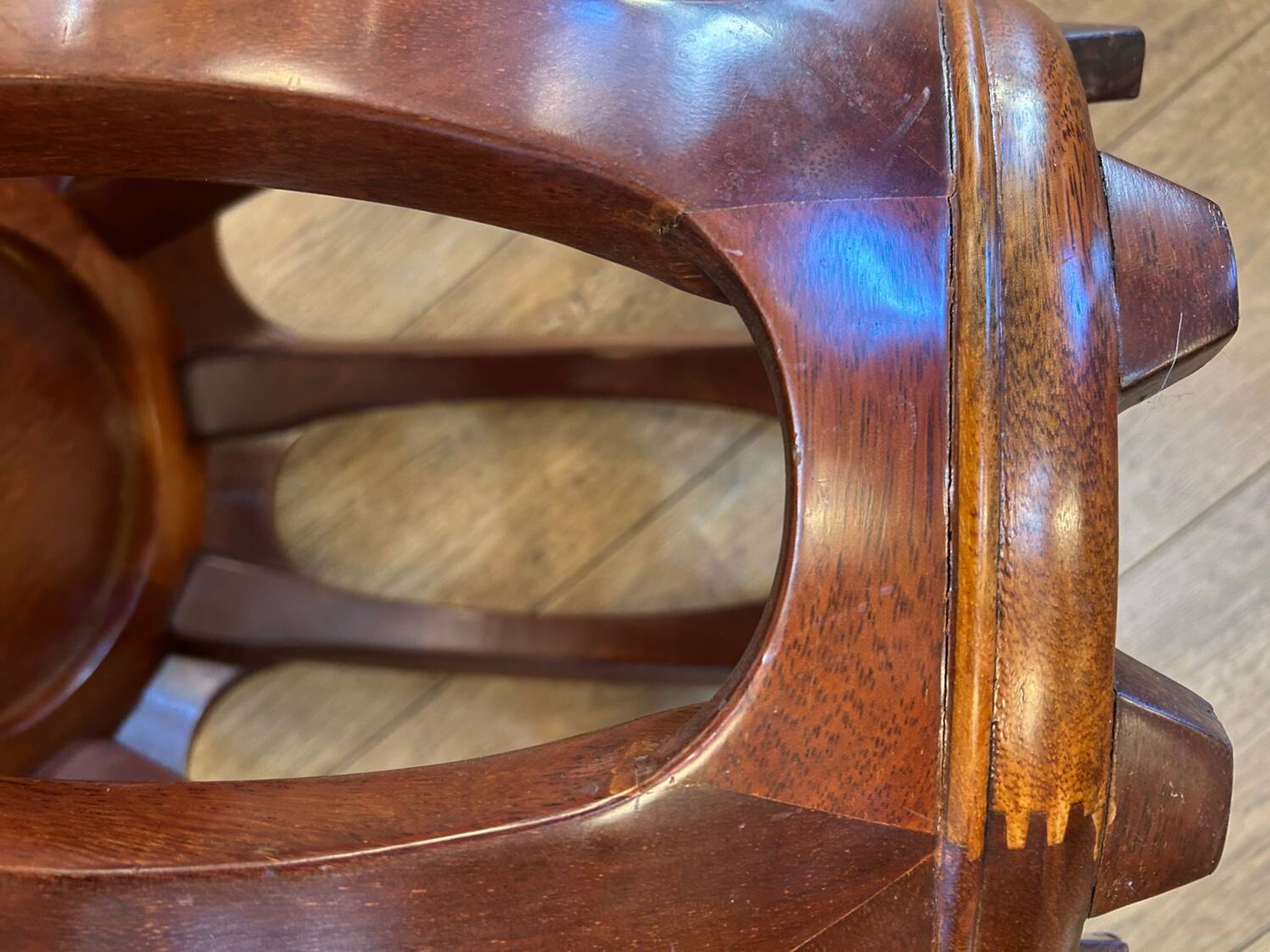Mahogany stool, Asia, 20th century
