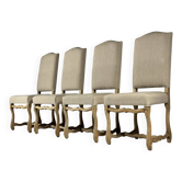 Ensemble de 4 chaises de salle à manger Os de Mouton