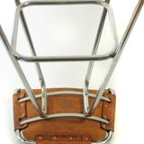 Charlotte Perriand "Les Arcs" vintage saddle leather bar stool – 1960s