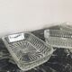 Lot of three moulded glass ramekins