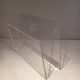 Acrylic magazine rack. Circa 1970.