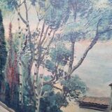 Huile sut toile "Vue de Venise", école vénitienne