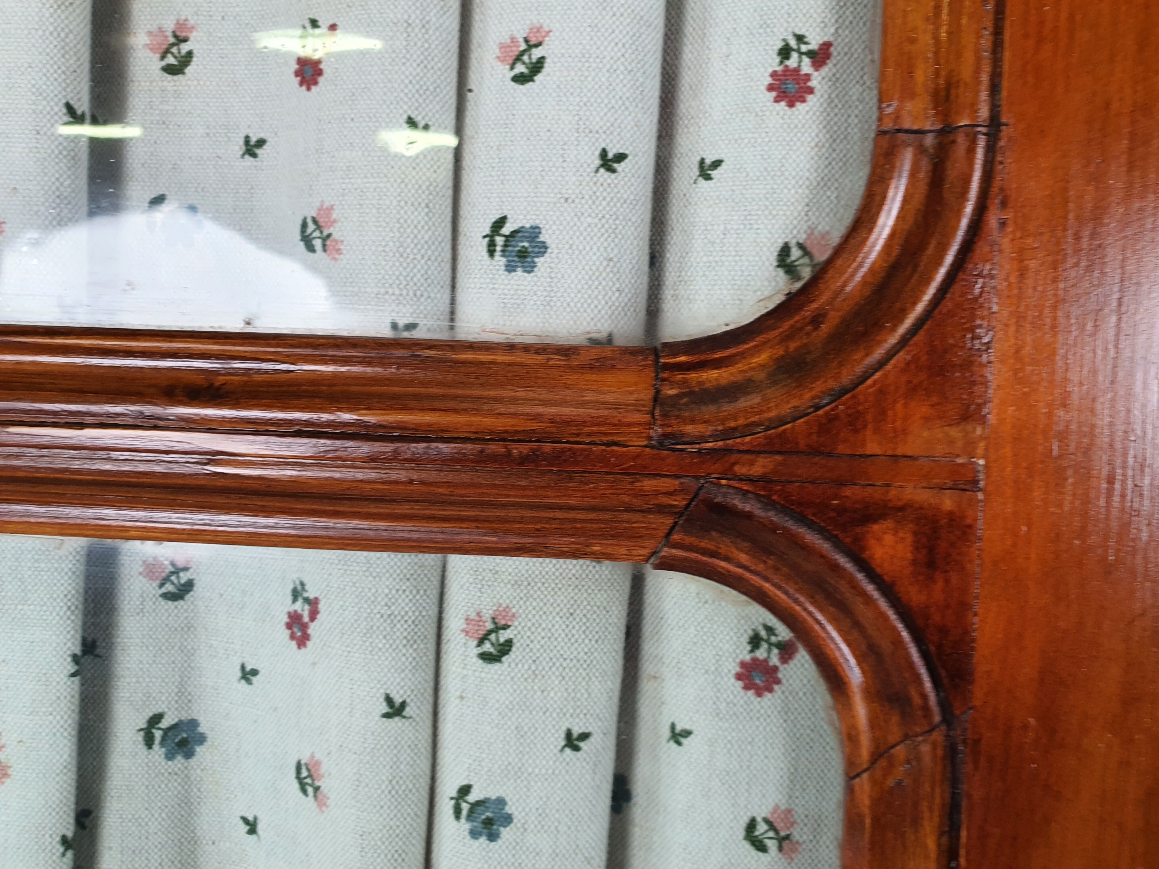 Rustic Wardrobe in Fir with Curtains