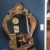 Console with mirror