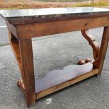 Cherry wood console from the 1830s