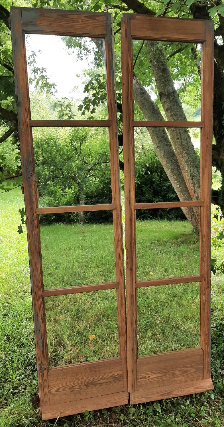 Double-leaf mirror (French window)