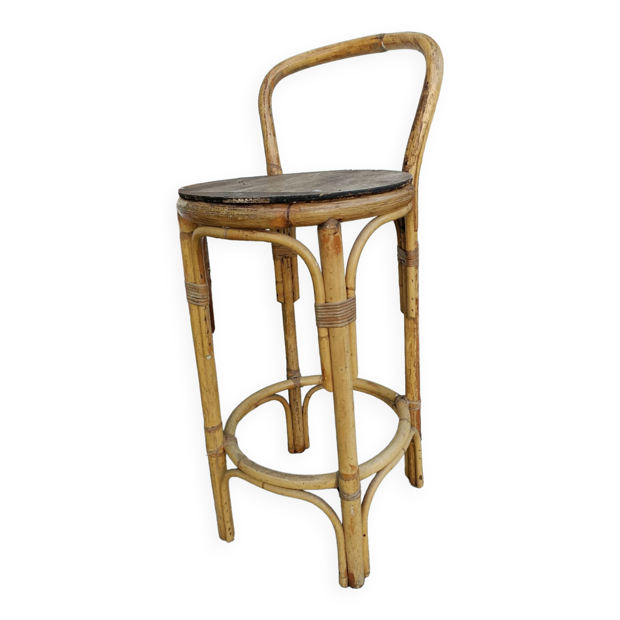 Bamboo bar stool