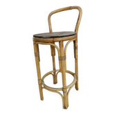 Tabouret de bar en bambou