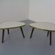 Mid-Century German Tripod Flower Side Tables, 1960s, Set of 2
