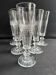 6 Baccarat/Saint Louis flutes 19th century