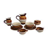 Henriot Quimper earthenware duo coffee service