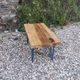 Table basse en bois massif et acier