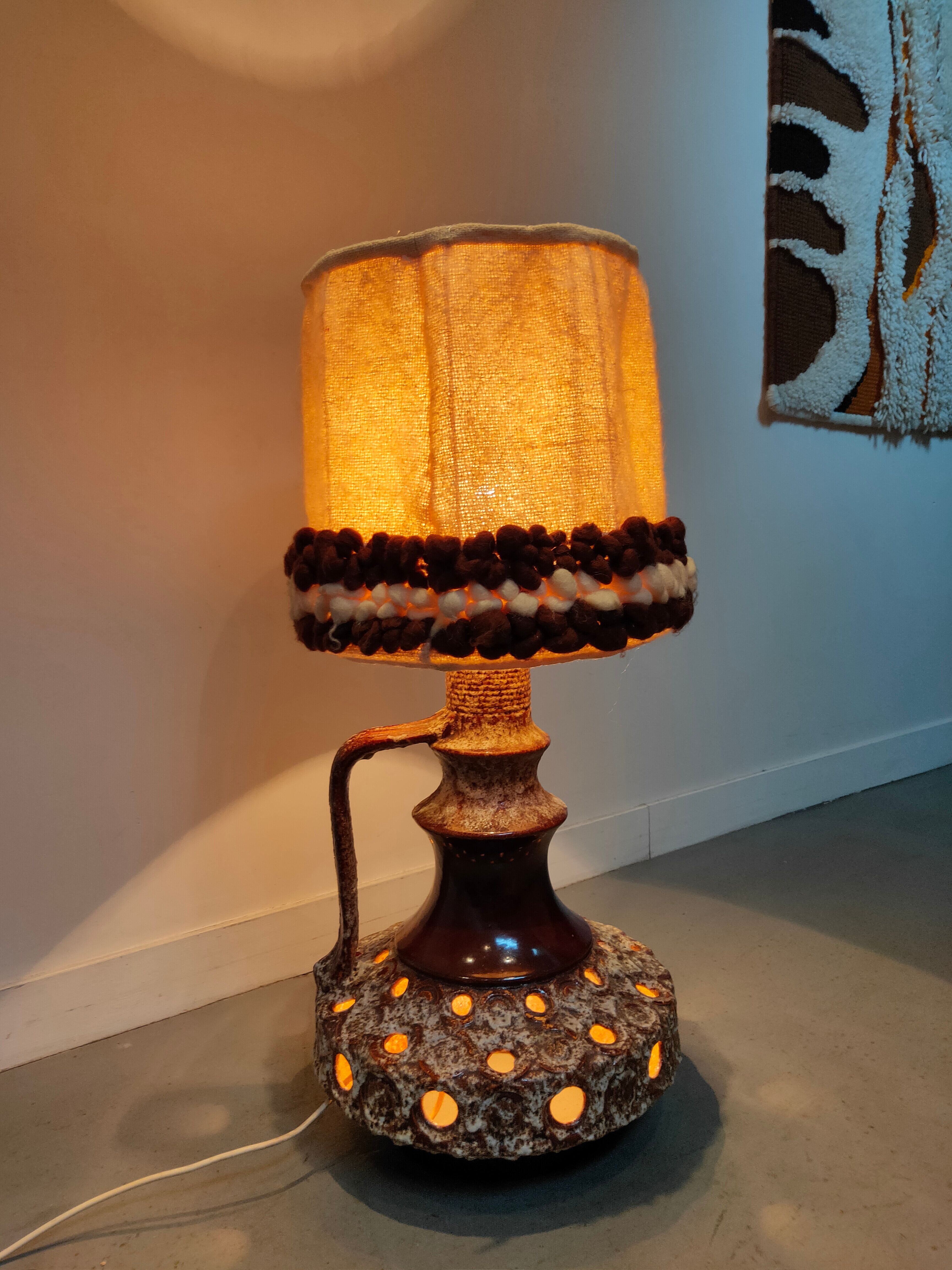 Vintage ceramic sun lamp