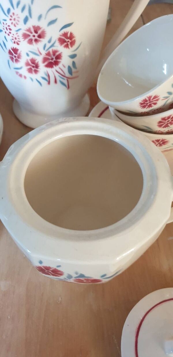 Service à café ou thé demi porcelaine Badonviller