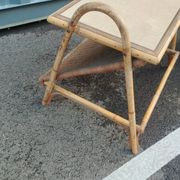 Vintage rattan coffee table