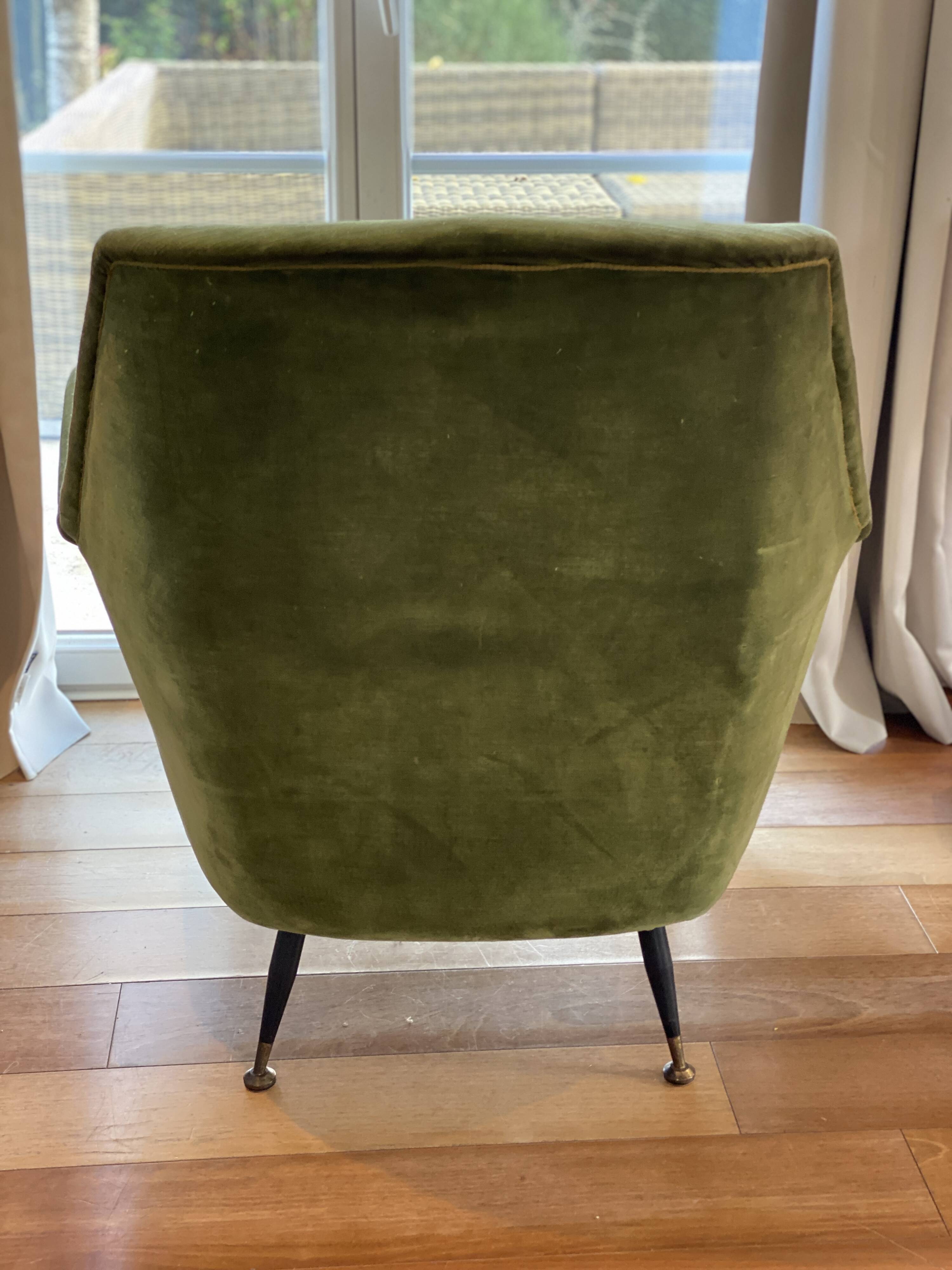 Suite de 2 fauteuils de style Gio Ponti - Suite de 2 fauteuils de style Gio Ponti