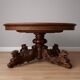 Immense Table A Allonges Style Renaissance En Noyer Massif ( 504 Cm )