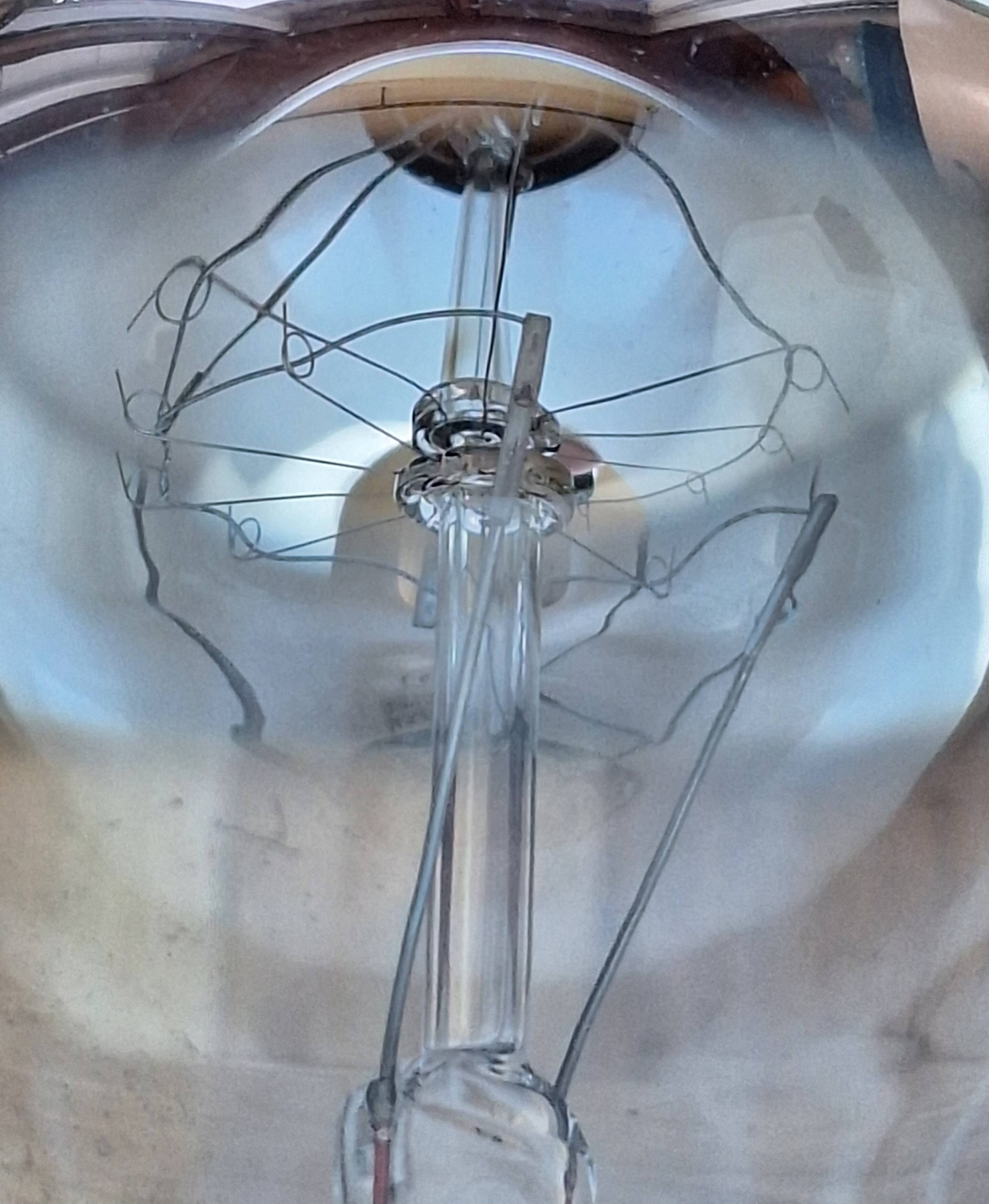 2 SPACE AGE wall lamp Futuristic design 1970 Reggiani Italy