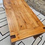 Vintage solid wood mortise and tenon coffee table