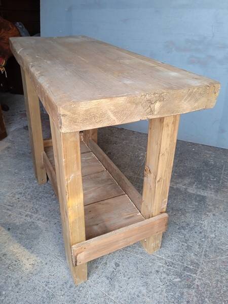 Workbench 120cm old solid wood
