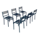 Postmodern sandows chairs attributed to rene herbst for ecart international, 1980s, set of 6