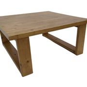 Table basse vintage en pin design minimaliste des années 1970