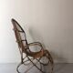 Vintage Dutch rattan armchair with armrest, 1960s