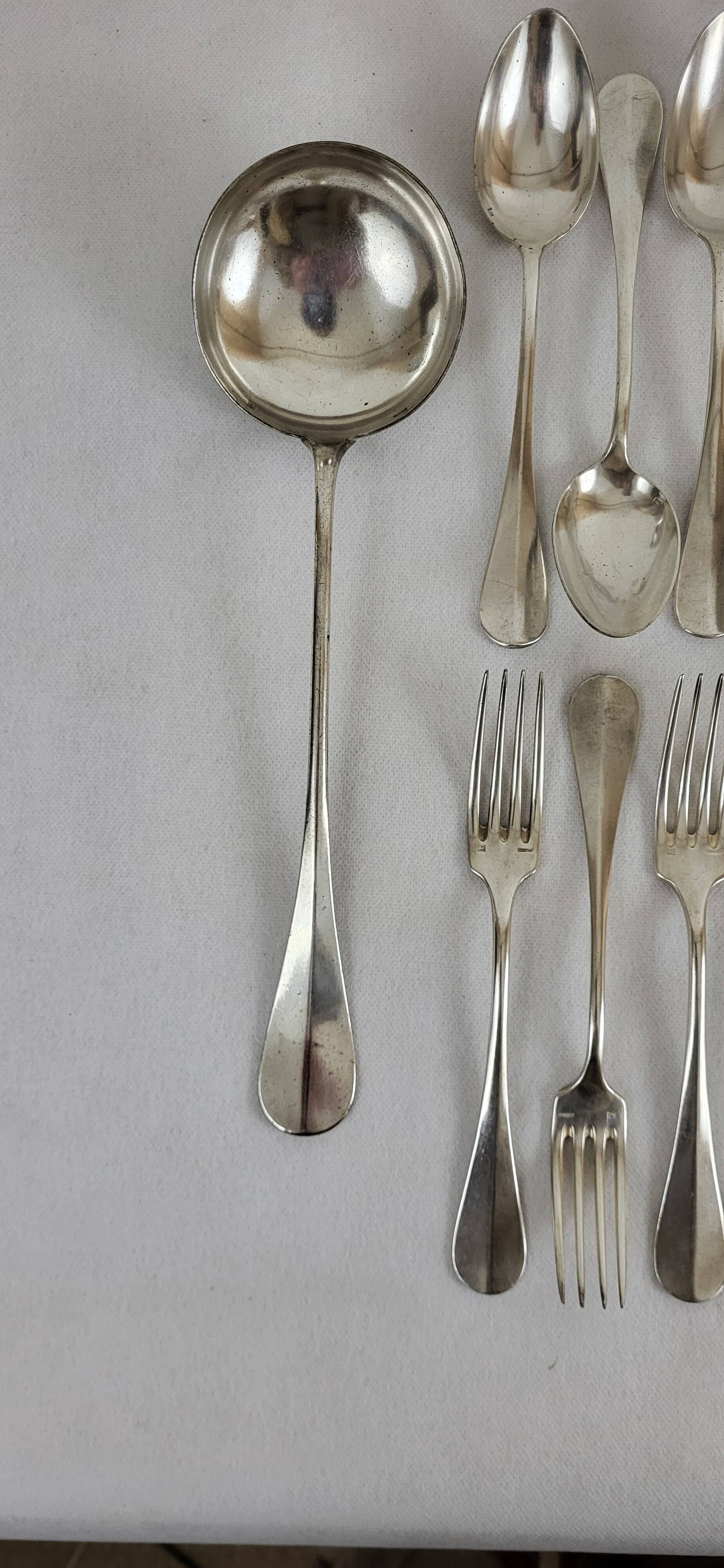13 Ercuis silver-plated cutlery