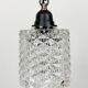 Lustre en verre taillé vintage, années 1970