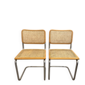 Paire de chaises Marcel Breuer Cesca b32 Made in Italy 