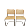Pair of Marcel Breuer Cesca B32 chairs Made in Italy
