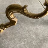 Bronze tripod floor lamp with doe hooves, 1950