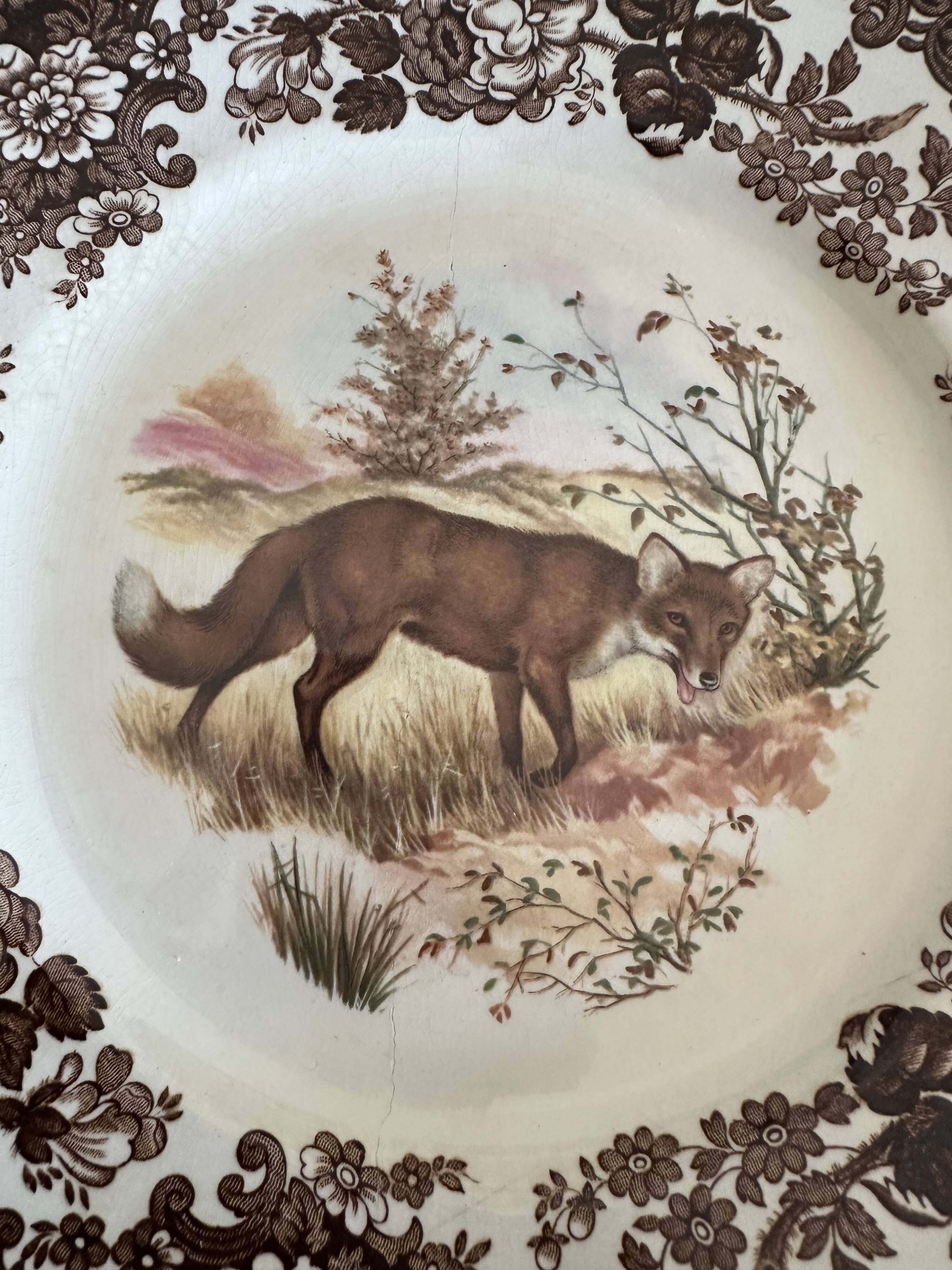 Set of 6 Palissy plates - Game Series - Royal Worcester - England