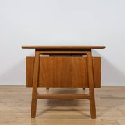 Bureau indépendant en teck modèle 75 de Omann Jun, Danemark, années 1950.