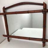 Vintage bamboo mirror
