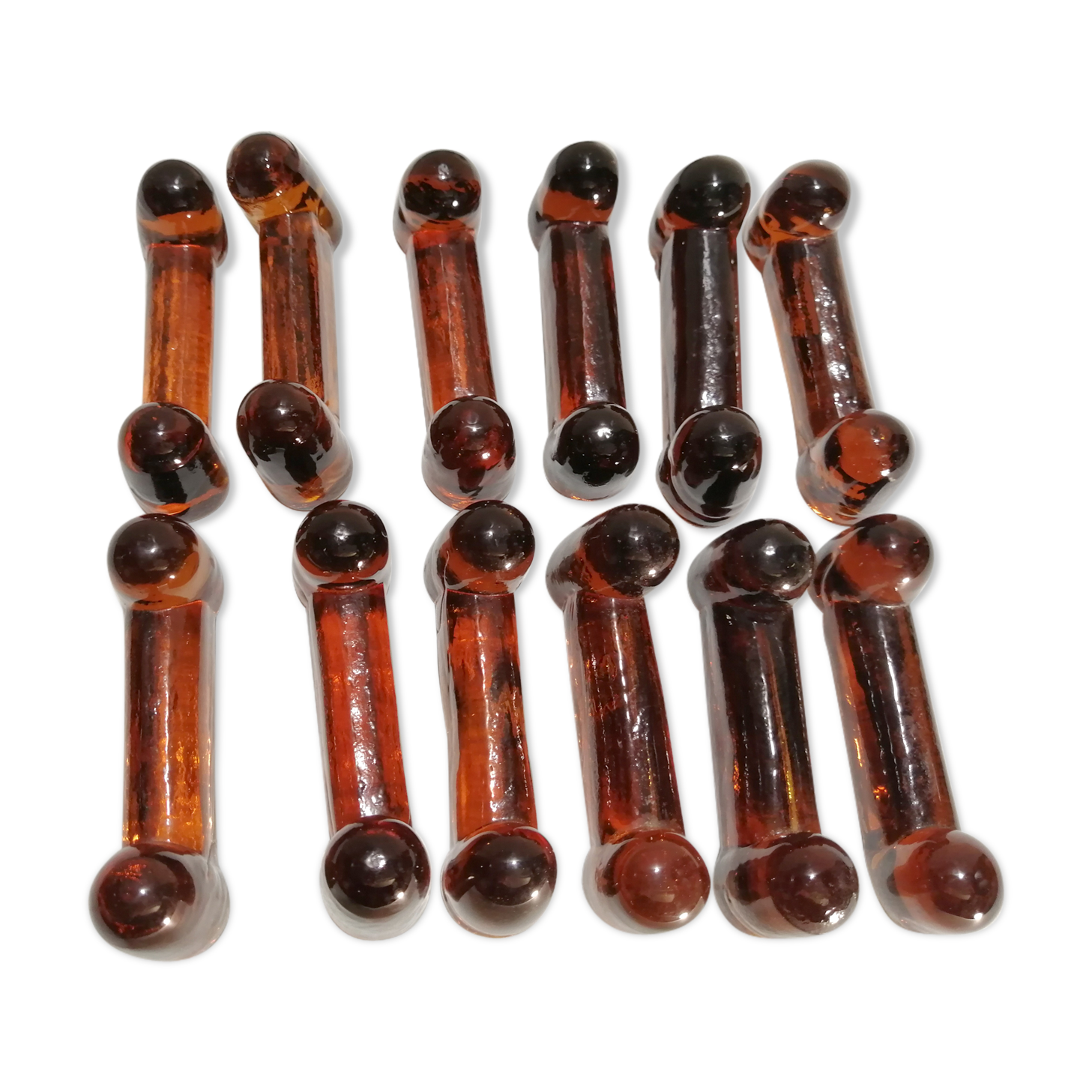 Signed 1960 BIOT 1960 bubled glass knife holder