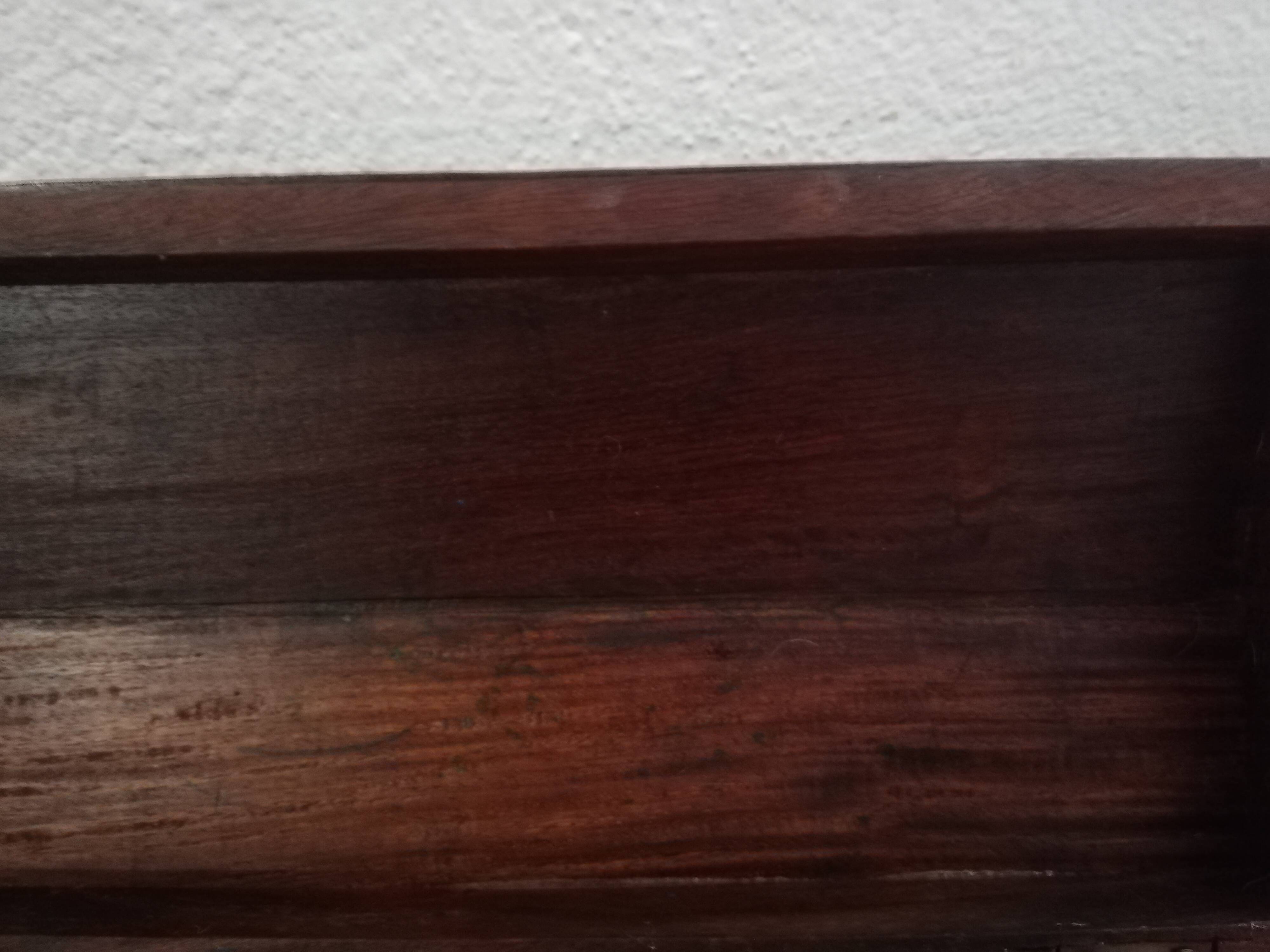 Mahogany travel writing case