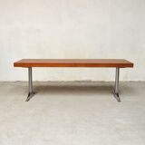 Extensible low table with metal feet 1960s