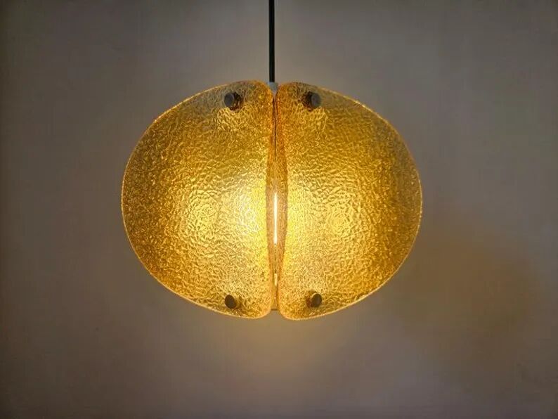 Very Rare Midcentury Glass Pendant, Germany, 1960s