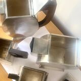 Art Deco tea coffee service 1930s hammered silver metal wood Antique Ant