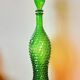 Italian Carafe Empoli green 1970