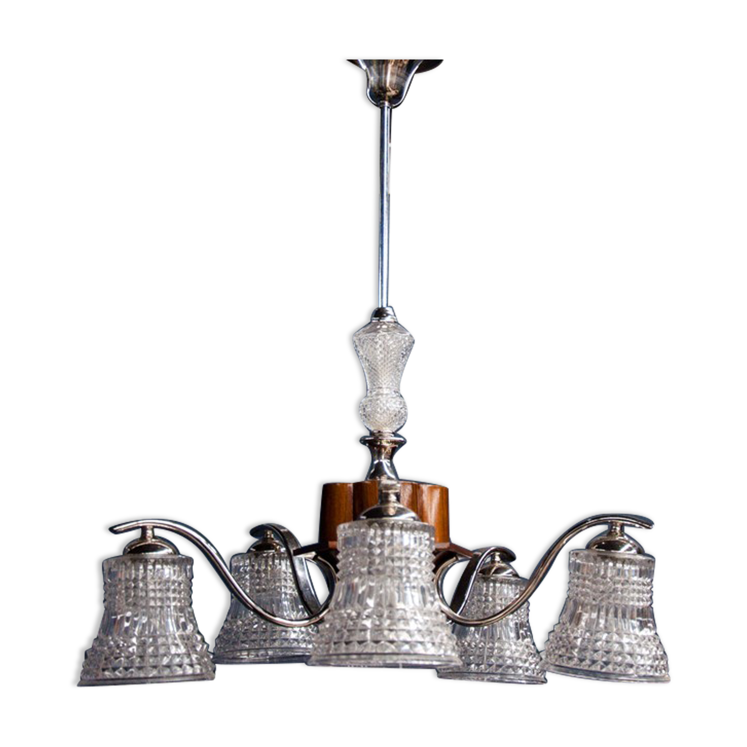 Hanging lamp, poland, mid-20th century