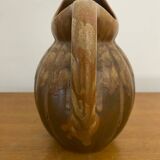Ancien pichet louis lourioux grès flammée marron vintage